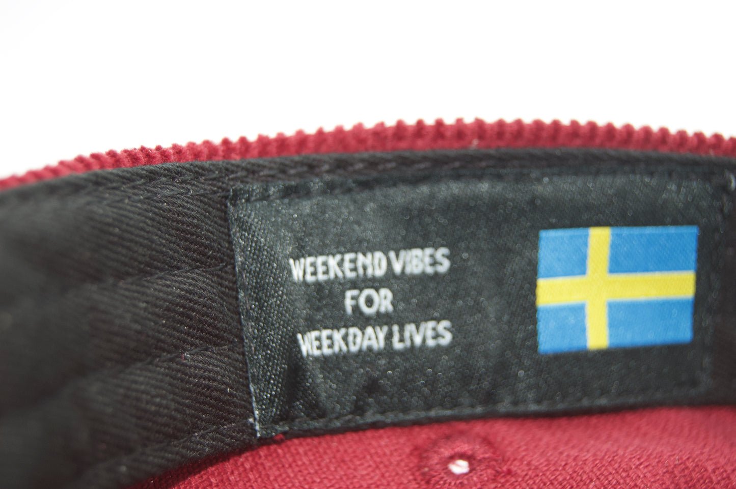 Lägerkepan fempanel röd