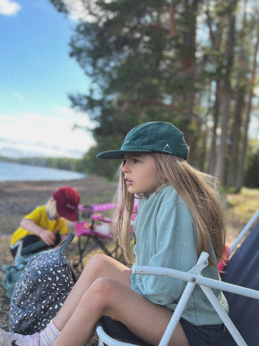 Lägerkepan fempanel grön